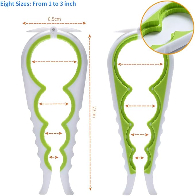 Jar Opener Bottle Opener and Ring Pull Can opener for Seniors, Arthritis Hands and Anyone with Low Strength, Arthritis Jar Openers Get Lids Off Easily