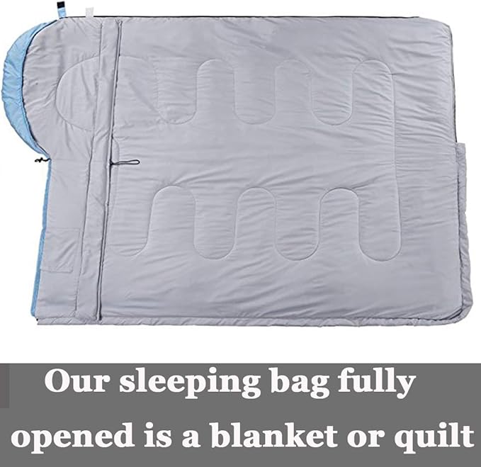 3-4 Season Sleeping Bag for Adults & Kids, Lightweight Warm Cold Weather Camping Bag with Waterproof Compression Sack – Portable for Hiking, Backpacking, Traveling & Outdoor Adventures