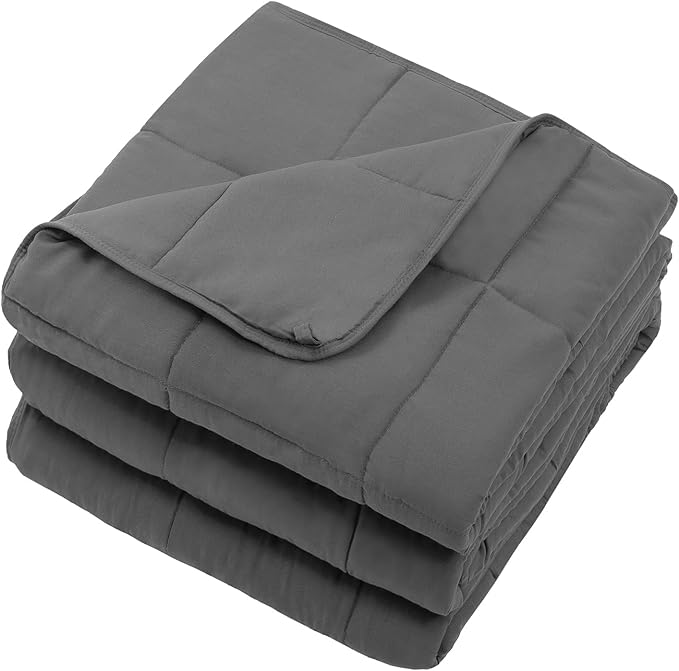 Weighted Blanket for Adults 20lbs, 60"x80", Queen Size Cooling Heavy Throw Blanket for 130-220lbs, Microfiber Soft Thick Big Blankets Weighted Comforter Breathable Gift for Sleeping, Grey