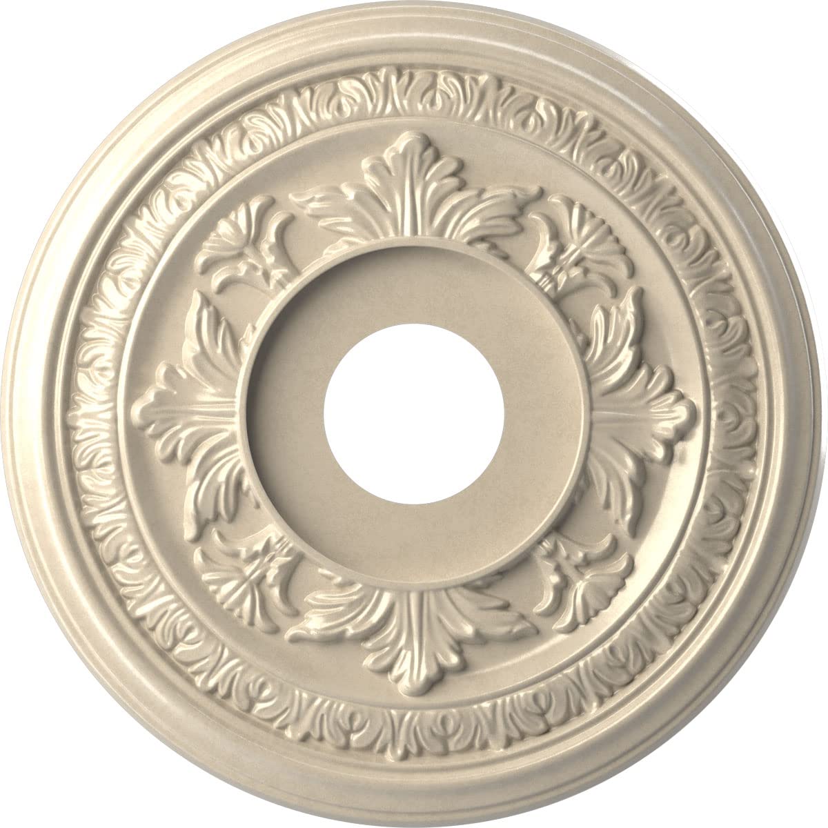 Ekena Millwork Cmp16Baepe Baltimore Thermoformed Pvc Ceiling Medallion (Fits Canopies Up To 6 1/2), 16Od X 3 1/2Id X 1P, Univers