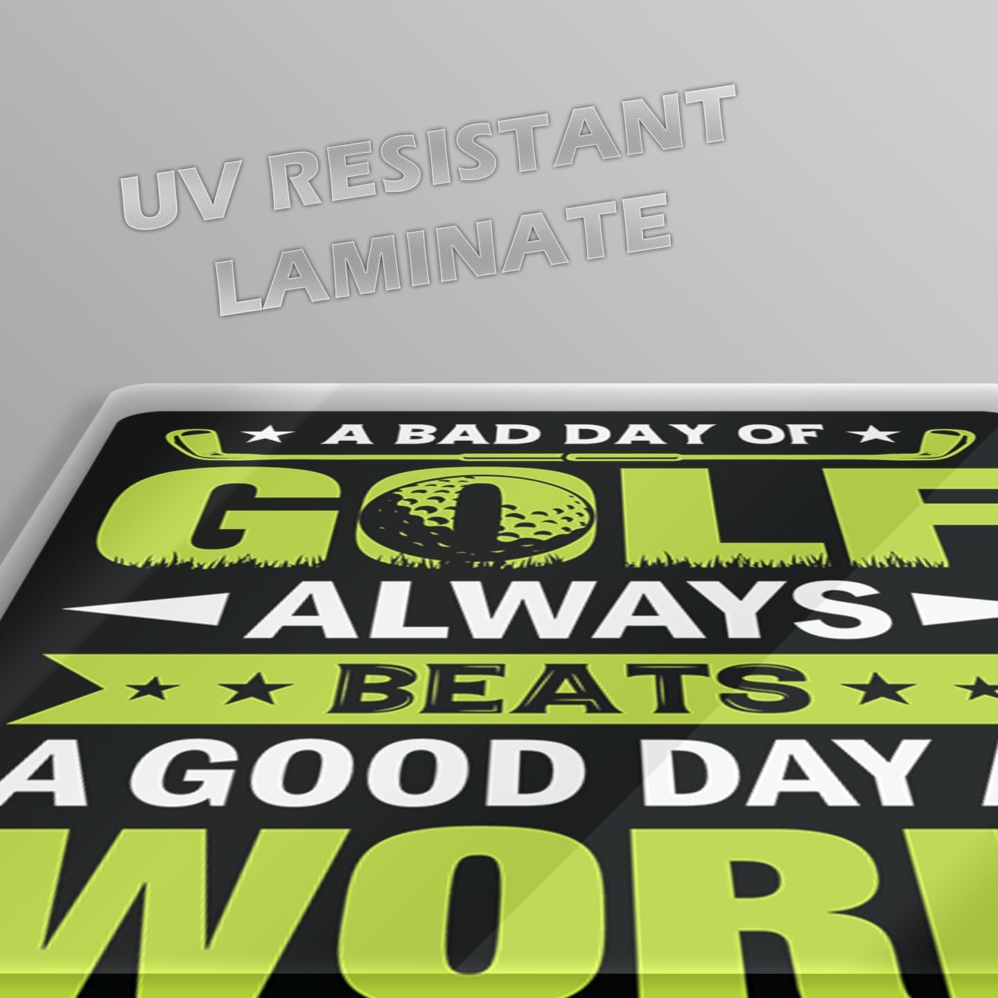 Funny Golf Stickers – Choose from 10 Humorous Designs – Durable Waterproof Vinyl Decals for Cars, Golf Carts, Laptops, Windows, Bumpers & More – 5 Inch (A Bad Day of Golf)