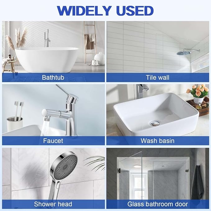 2PCS Bathroom Descaler Cleaner, Bathroom Descaler Foam Cleaner Spray, All-Purpose B-athroom D escaler Foam Spray, Stubborn Stains cleaner, for Kitchen, Home