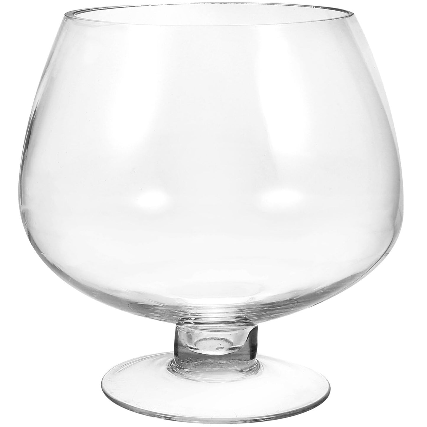 GANAZONO Clear Bubble Bowl Glass Fish Bowl Terrarium Globe Flower Vase Hydroponic Vase Goblet Beer Glass Centerpiece for Home Office Wedding Party Tabletop Decor 6.68inches