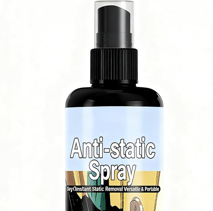 Anti-Static Spray, 100ml Clothing and Hair Mist for Women, Prevents Static on Hair, Clothes, Shoes, Travel, Home, Furniture, Bed, Couch, Ironing, and Laundry
