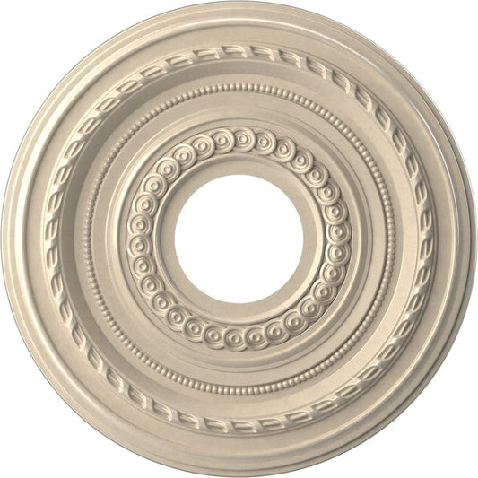 Ekena Millwork Cmp13Coepe Cole Thermoformed Pvc Ceiling Medallion (Fits Canopies Up To 4 1/4), 13Od X 3 1/2Id X 3/4P, Universal