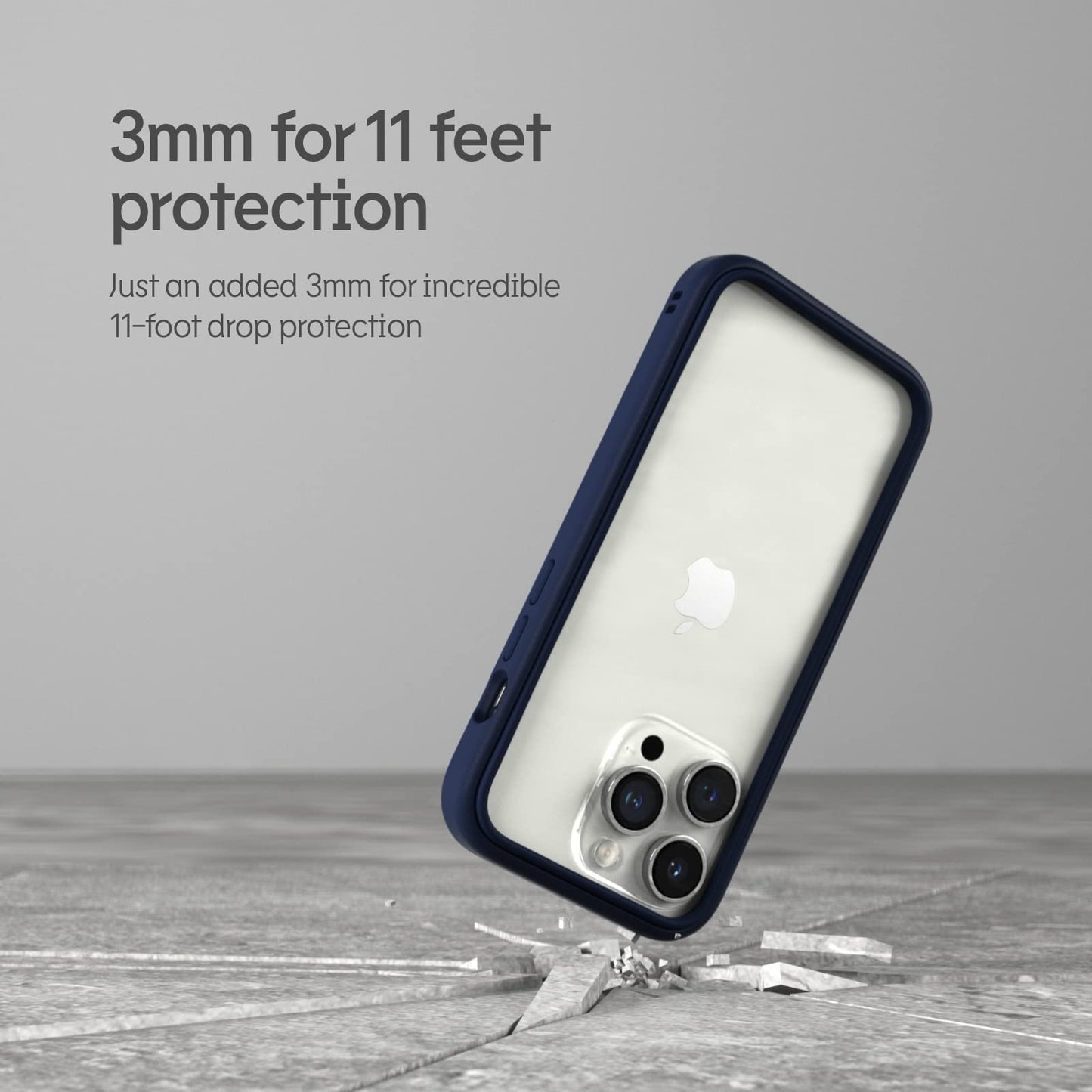 Rhinoshield Bumper Case Compatible With [Iphone 14 Pro Max] | Crashguard Nx - Shock Absorbent Slim Design Protective Cover 3.5M