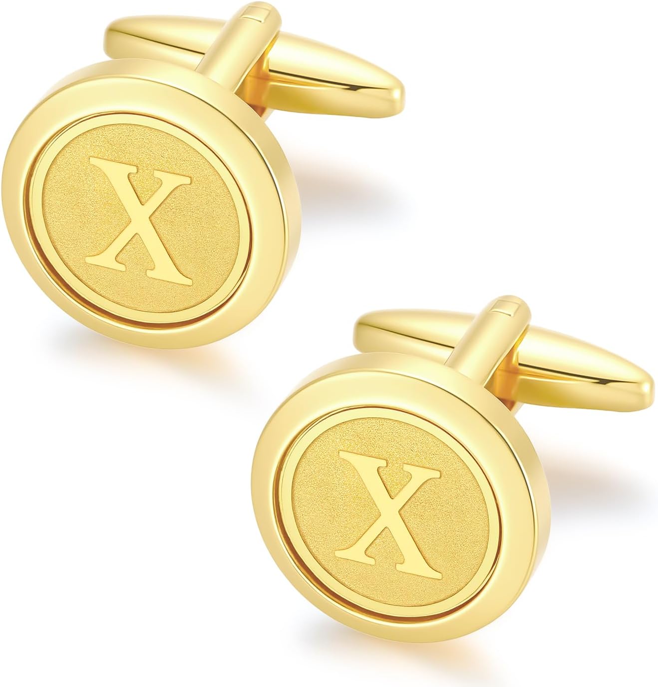 GWD Initial Cufflinks for Men Classic Cuff links Mens Letter Shirts CuffLinks Wedding Gift