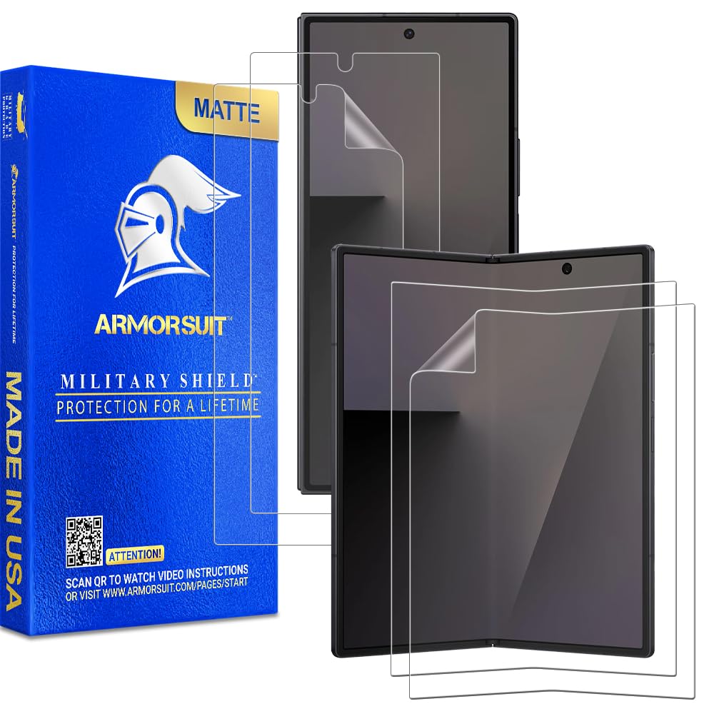 Armorsuit 2+2 Pack Paper-Feel Texture Screen Protector For Samsung Galaxy Z Fold 7 Case Friendly Militaryshield Matte Film - Mad