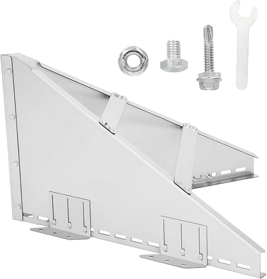 PakaLife Snow Guards for Roof,Snow Splitter&Diverters Guards for Metal Roofs,Snow Removal,Forprotection Stack Pipes and Chimneys Roof,Adjustable Angle and Easy to Install(Silver)