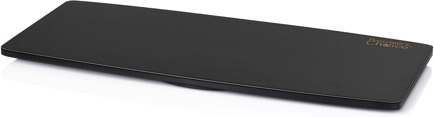 Prosumer's Choice Natural Bamboo TV Swivel Stand for LED/LCD TV, 31 & 21 inch Base Surface Black