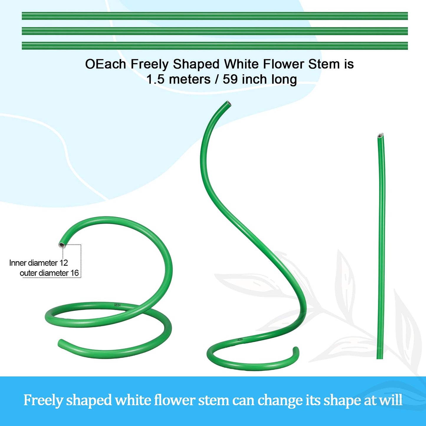 Gilprop 116 Pcs Crepe Paper Flower Stem DIY Kits Set, Include 9.8 x 98 in Crepe Paper Sheet 14.76 Ft Floral Iron Wire for Flower Making Birthday Parties Weddings Festival Decor(Blue)