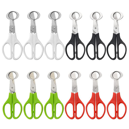 XINMEIWEN 12Pack Stainless Steel Quail Egg Cutter - Scissors for Pigeon Eggs, Opener, Cracker - Four Colors