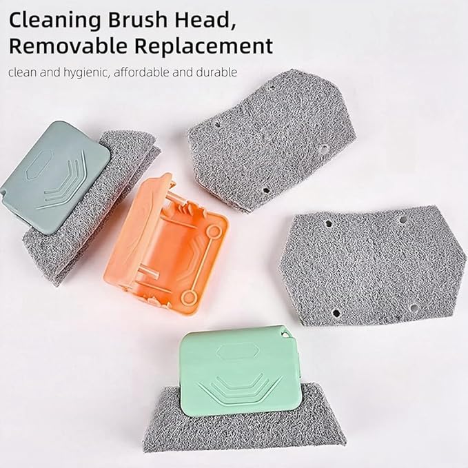 Magic Window Track Cleaner, 2024 New Window Groove Cleaning Brush Tools Set, Creative Cleaner Brushes Tools for Window lides Gaps, Sliding Door Track, Tile Lines Shutter Car Vents (Mixed, 3PCS)