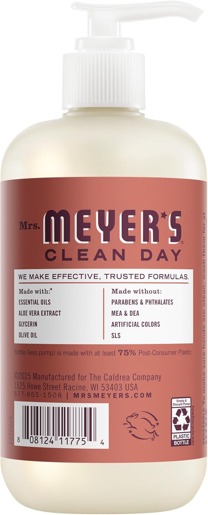MRS. MEYER'S CLEAN DAY Liquid Hand Soap, Fall Leaves Scent, 12.5 fl oz (Pack of 1)