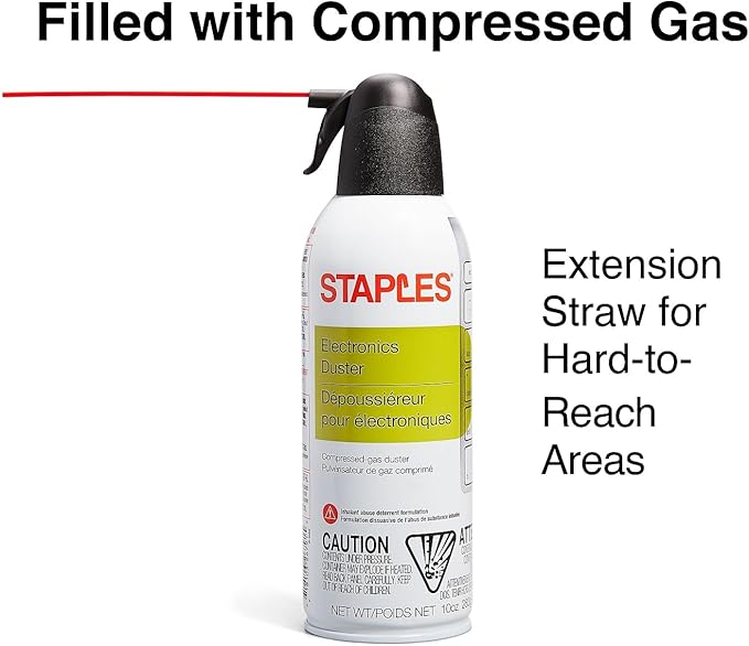 Staples Electronics Air Duster, 10 oz., 2/Pack