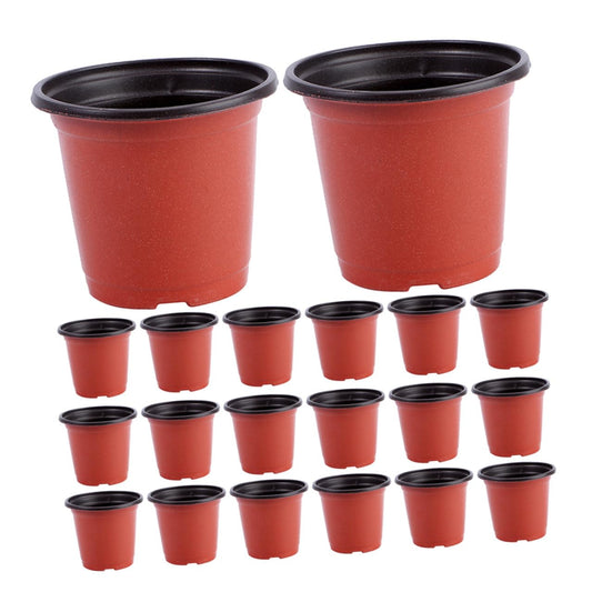 VICASKY 120pcs Plastic Nursery Containers Small Seedling Holders for Indoor and Outdoor Gardening, Dual-Color Breathable Planting Cups with Drainage for Strawberry Cuttings and Succulent