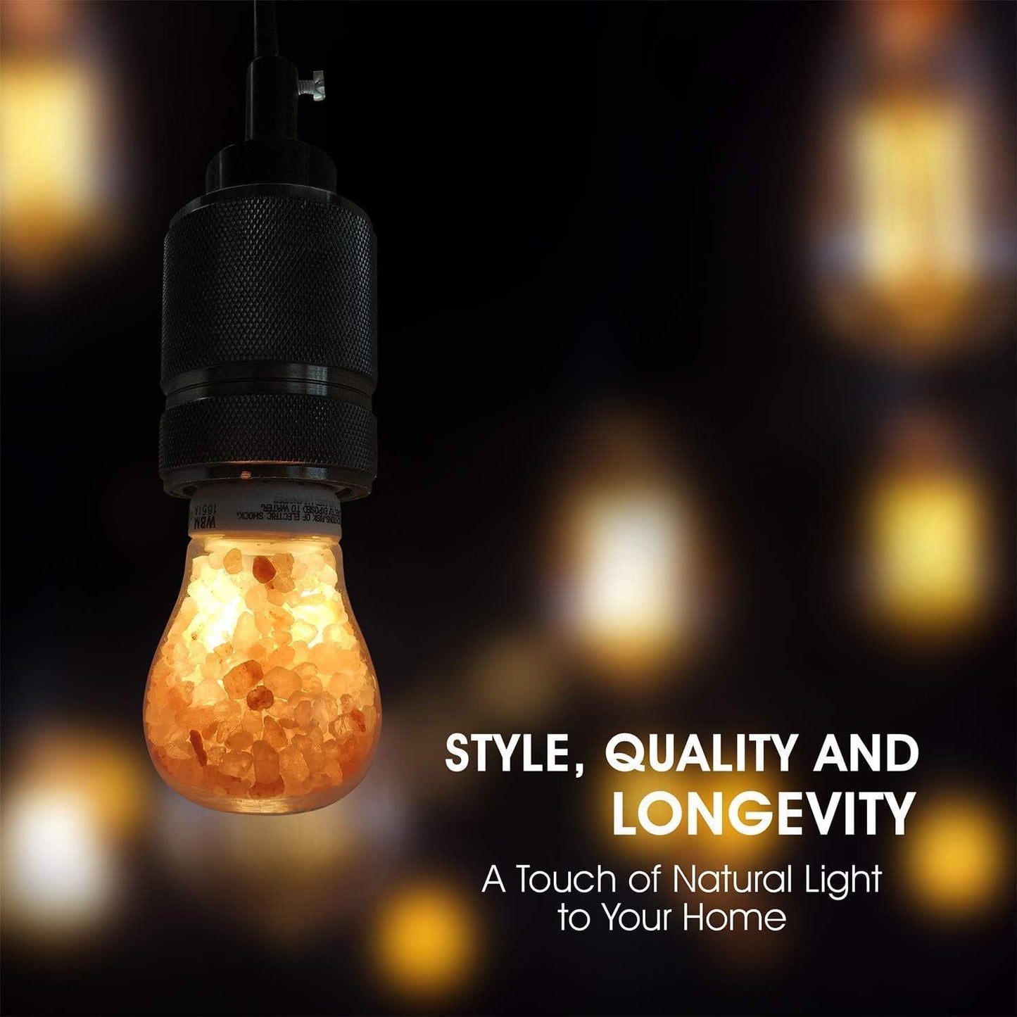 WBM Smart Led Salt Light Bulb, Himalayan Pink Salt Bulb (Pack of 2) Indoor LED Light Dimmable Bulb
