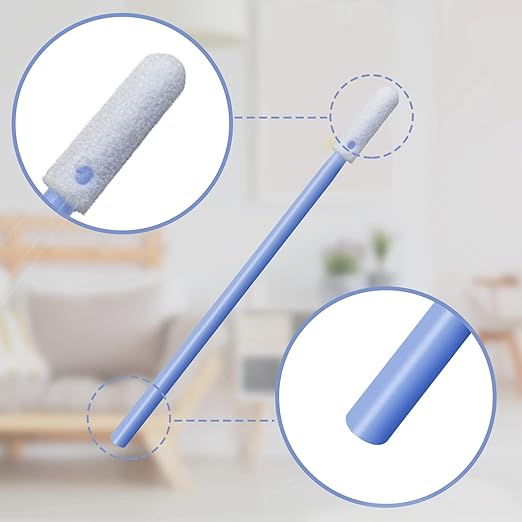 Wellgler's 200pcs Foam Swabs,for Makeup,Gun Cleaning or Pets Care,Multi-Role Cleaning Swabs KM742 (Blue)