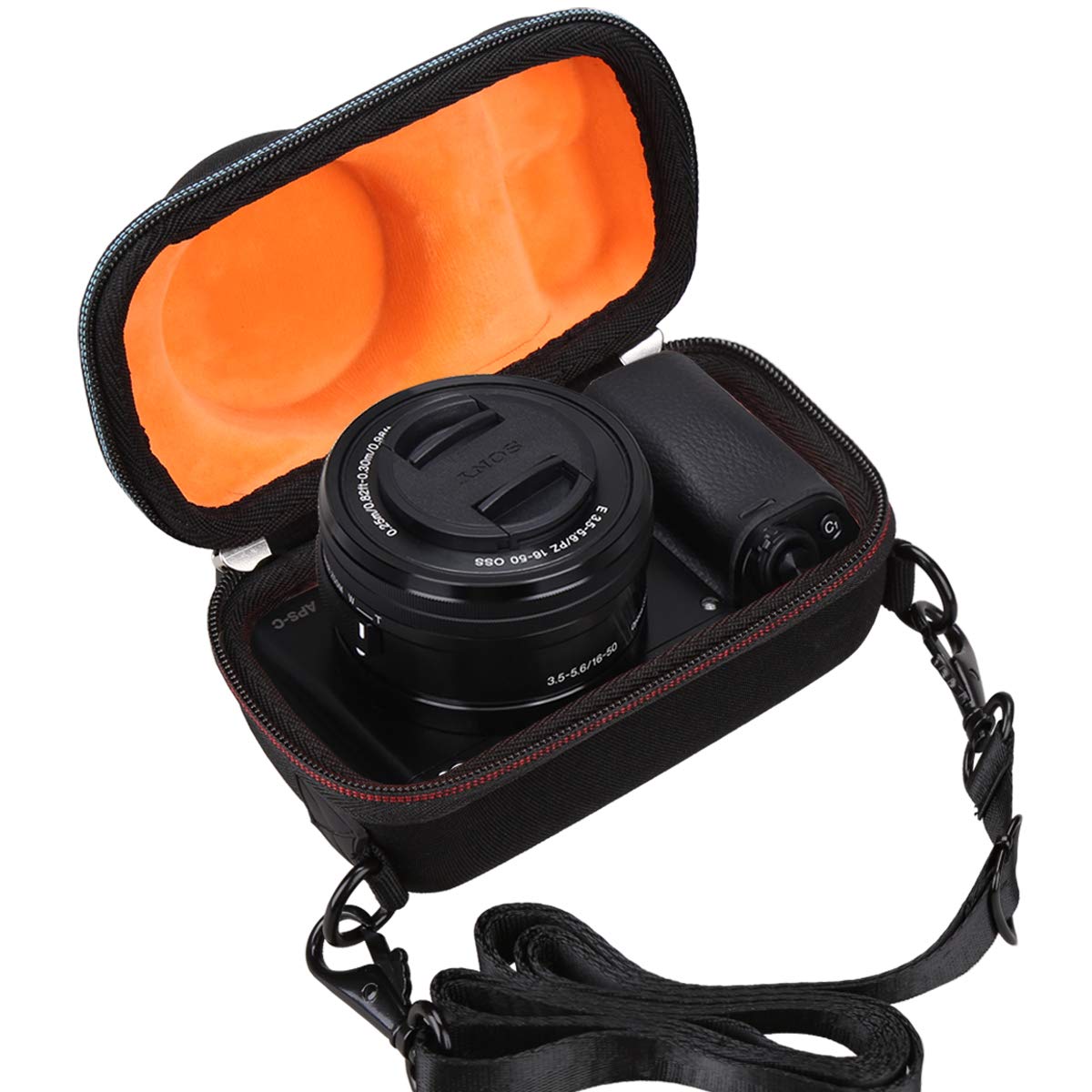 Mchoi Hard EVA Travel Case for Sony Alpha a6000/a6400/a6600/a6100/a5100 Mirrorless Digital Camera  Case Only-New