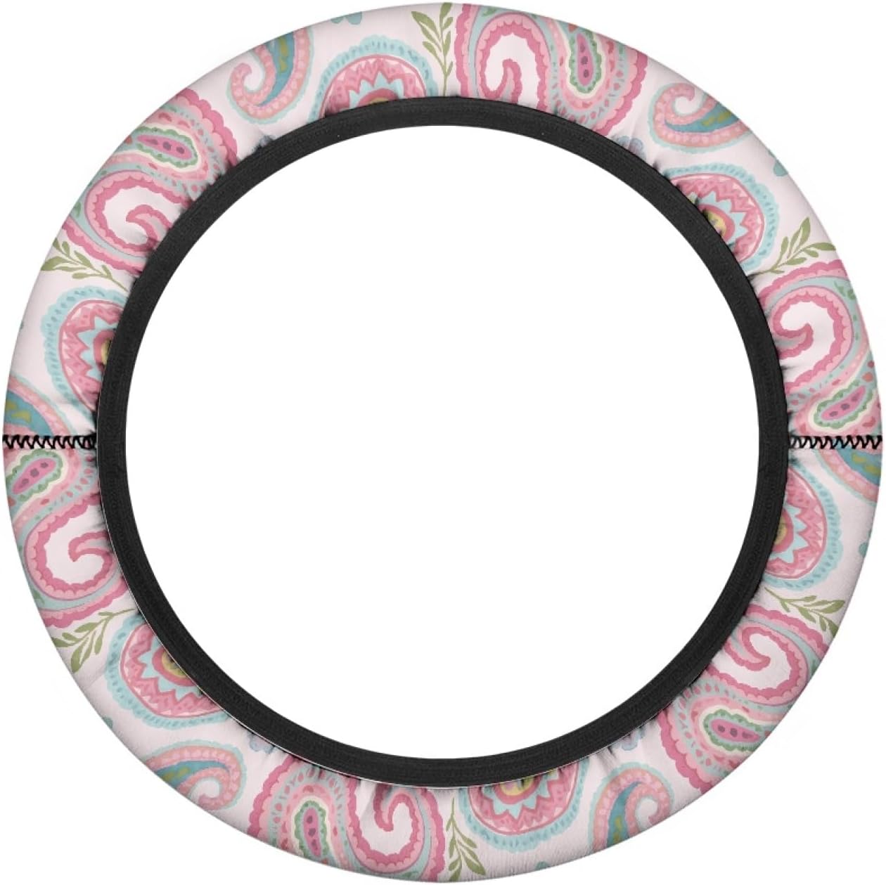 Pink Flowers Golf Cart Steering Wheel Covers Tribal Style Golf Cart Steering Wheel Cover for Club Car Steering Wheel Cover Protection
