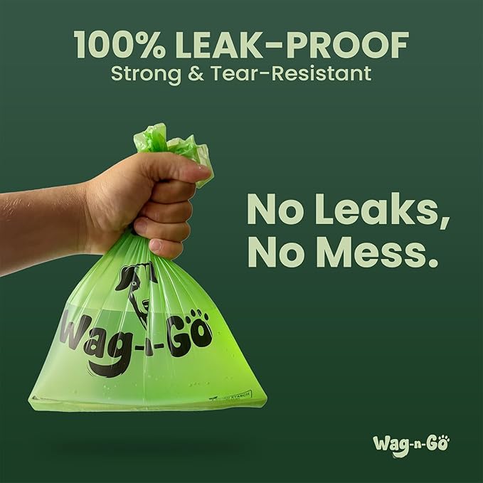 Dog Poop Bags Rolls, 120 Count Unscented Doggie Poop Bags, Leak-Proof, Easy Pet Waste Cleanup