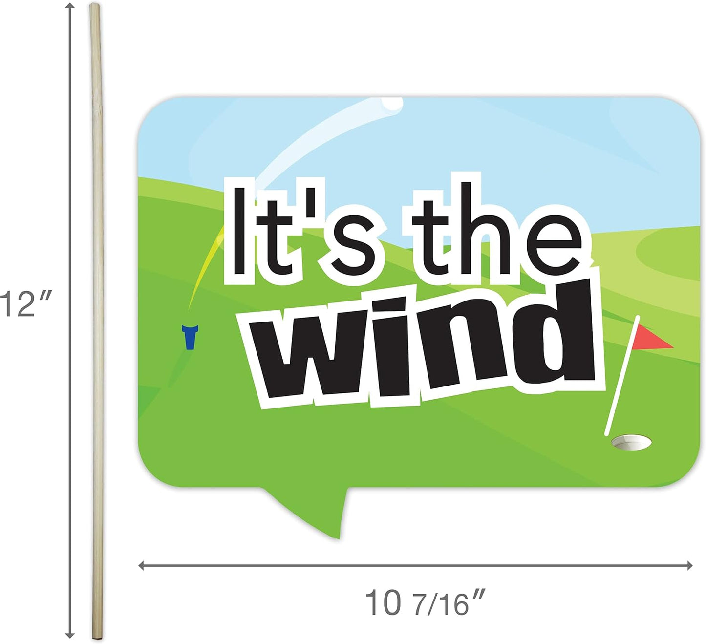 Golf Party Photo Booth Props Set – Fun Golf-Themed Decorations for Tournaments, Birthdays, and Retirement Parties (10)
