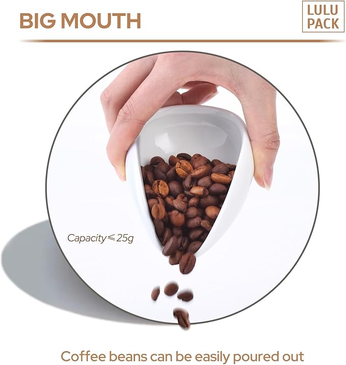 Coffee Dosing Cup with 60ml Spray Bottle - Espresso Bean Mister for Water Spritzer - Measuring Scale Cups for Dose Tray - Coffee Accessories Kit for Sprayer Atomizer Glass Black