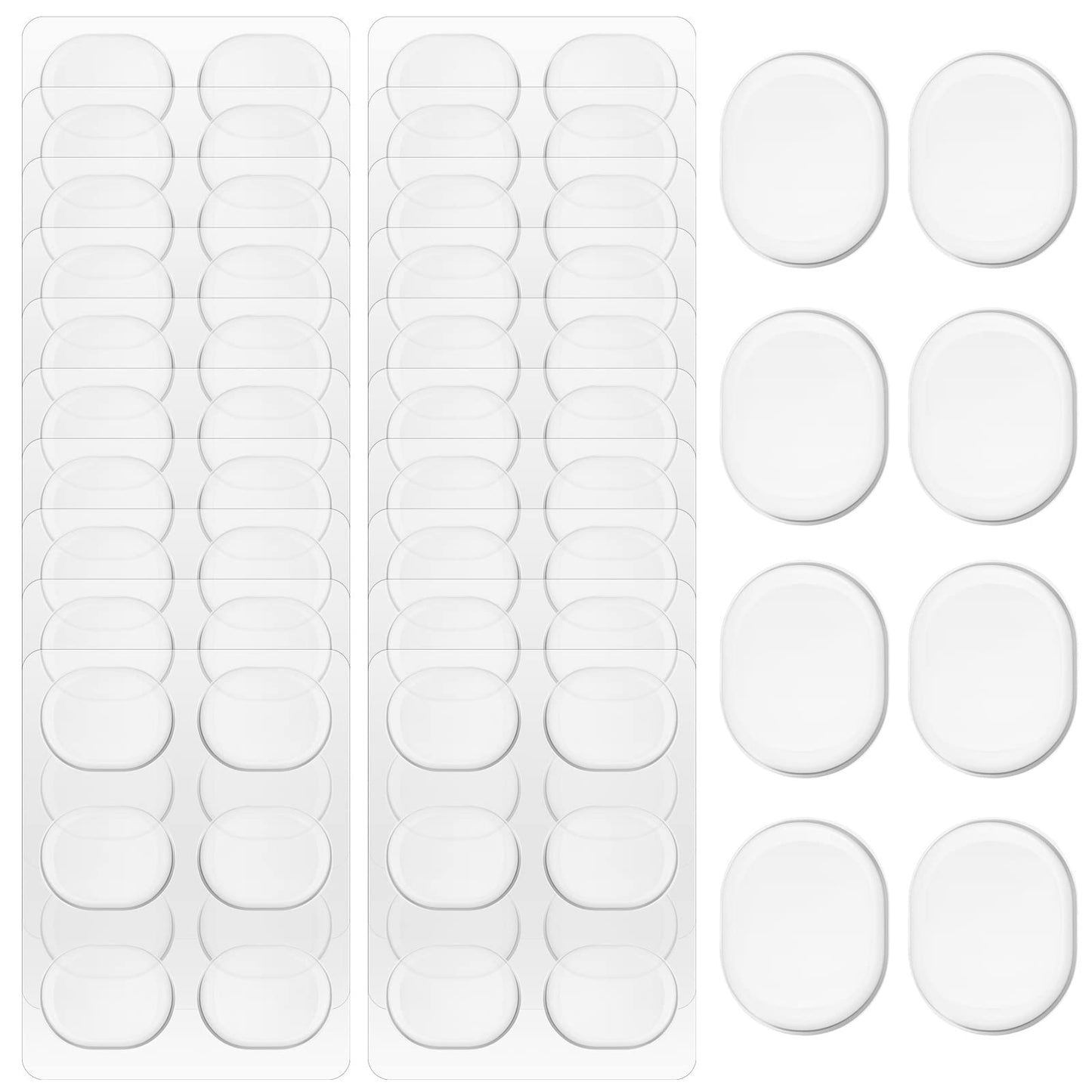 Yeshone 60 Pieces Drum Dampeners Gel Pads Silicone Soft Moon Gels for Drums Cymbals Tone Control Accessories