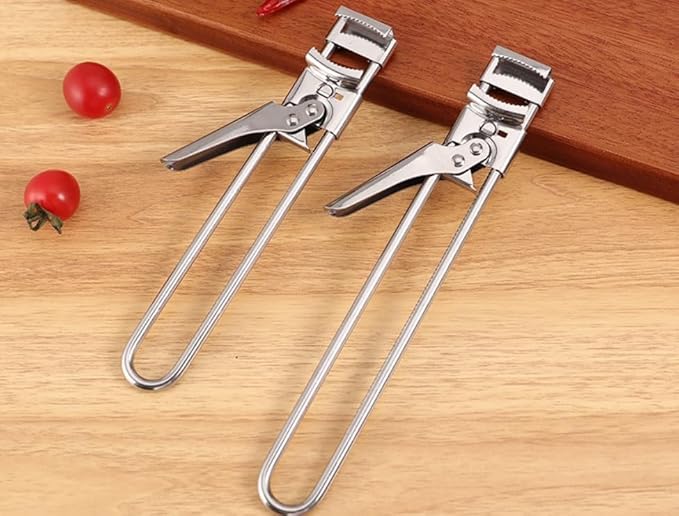 Jar Openers for Seniors, Jar Opener Gripper, Can Opener Manual, Adjustable Stainless Steel Jar Opener for Children and the Elderly. (2)
