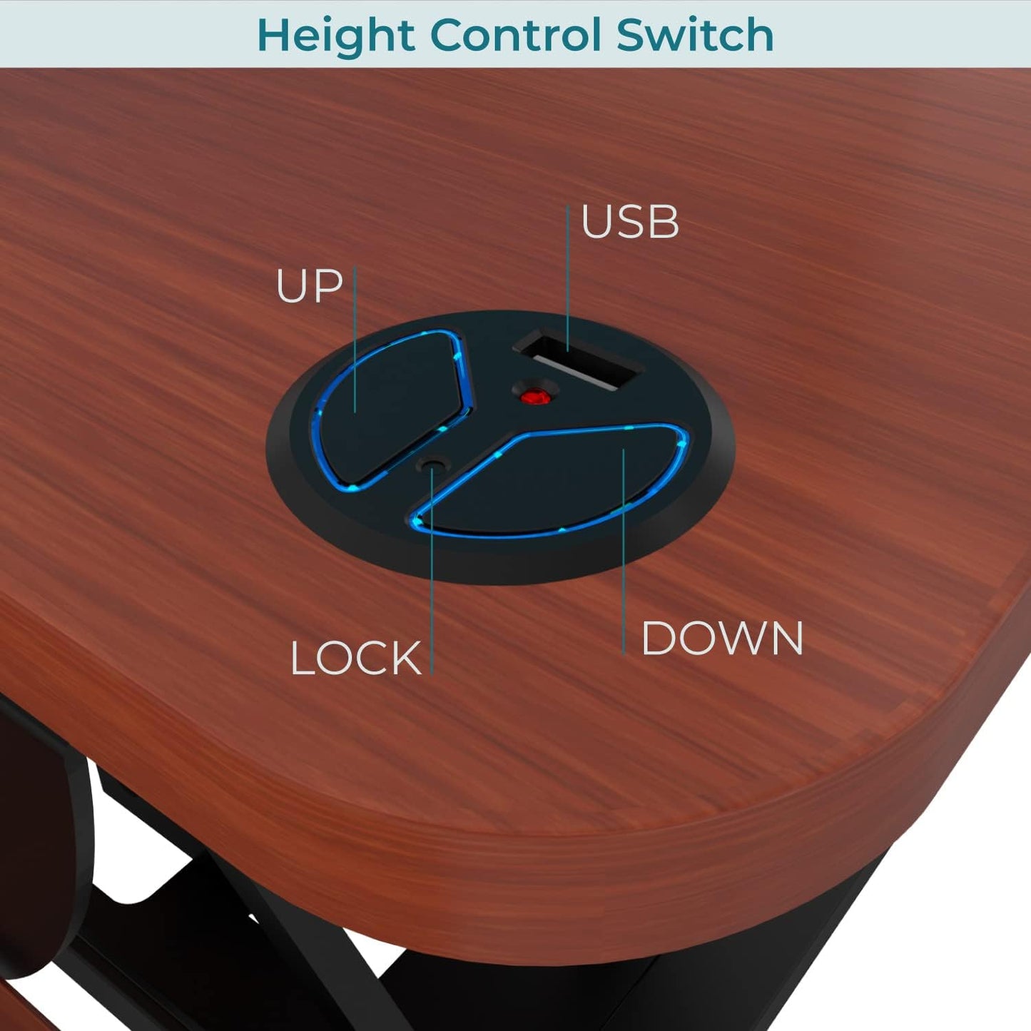 VERSADESK® PowerPro™ 40” x 24” Standing Desk Converter | 7.75” - 23.5” Electric Height Adjustable Sit to Stand Desk Riser w/ Keyboard Tray & USB Hub - Ergonomic Workstation for Home & Office, Cherry