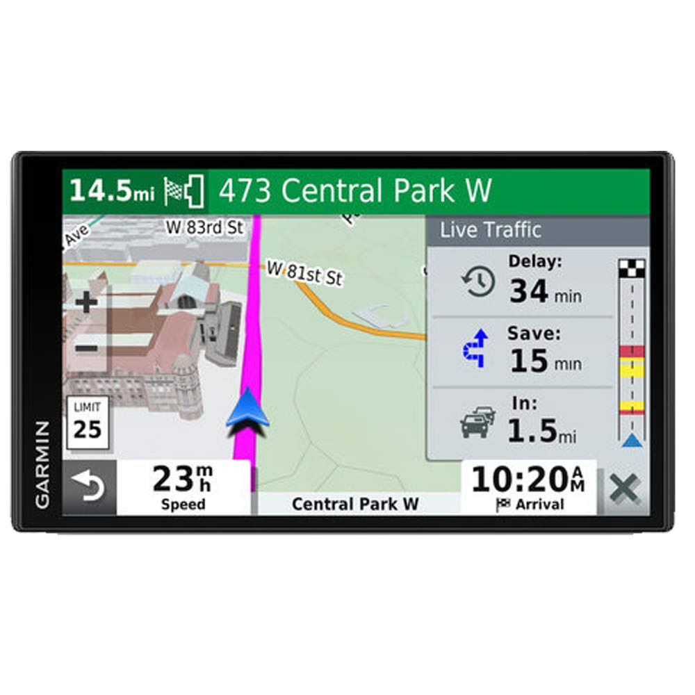 Garmin 010-02038-02 DriveSmart 65  Built-In Voice-Controlled GPS Navigator with 6.95  High-Res Display   Black-New