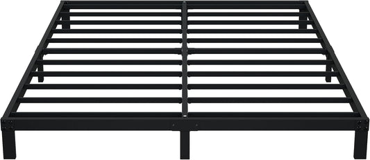 7 Inch King Bed Frame No Box Spring Need, Low Profile Metal Platform King Size Bed Frame, Heavy Duty Support Bedframes King, Easy Assembly