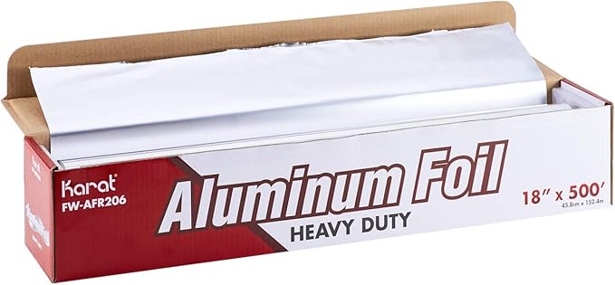 Karat FW-AFR206 18"x 500' Heavy Duty Aluminum Foil Roll - 1 Roll