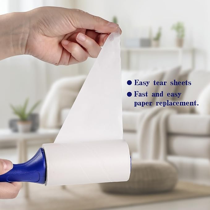Lint Roller Refills Only, 999 Sticky Sheets Mega Value Set, Lint Roller Refill for Pet Hair Removal on Clothes, Furniture, Carpet, Dog Cat Hair