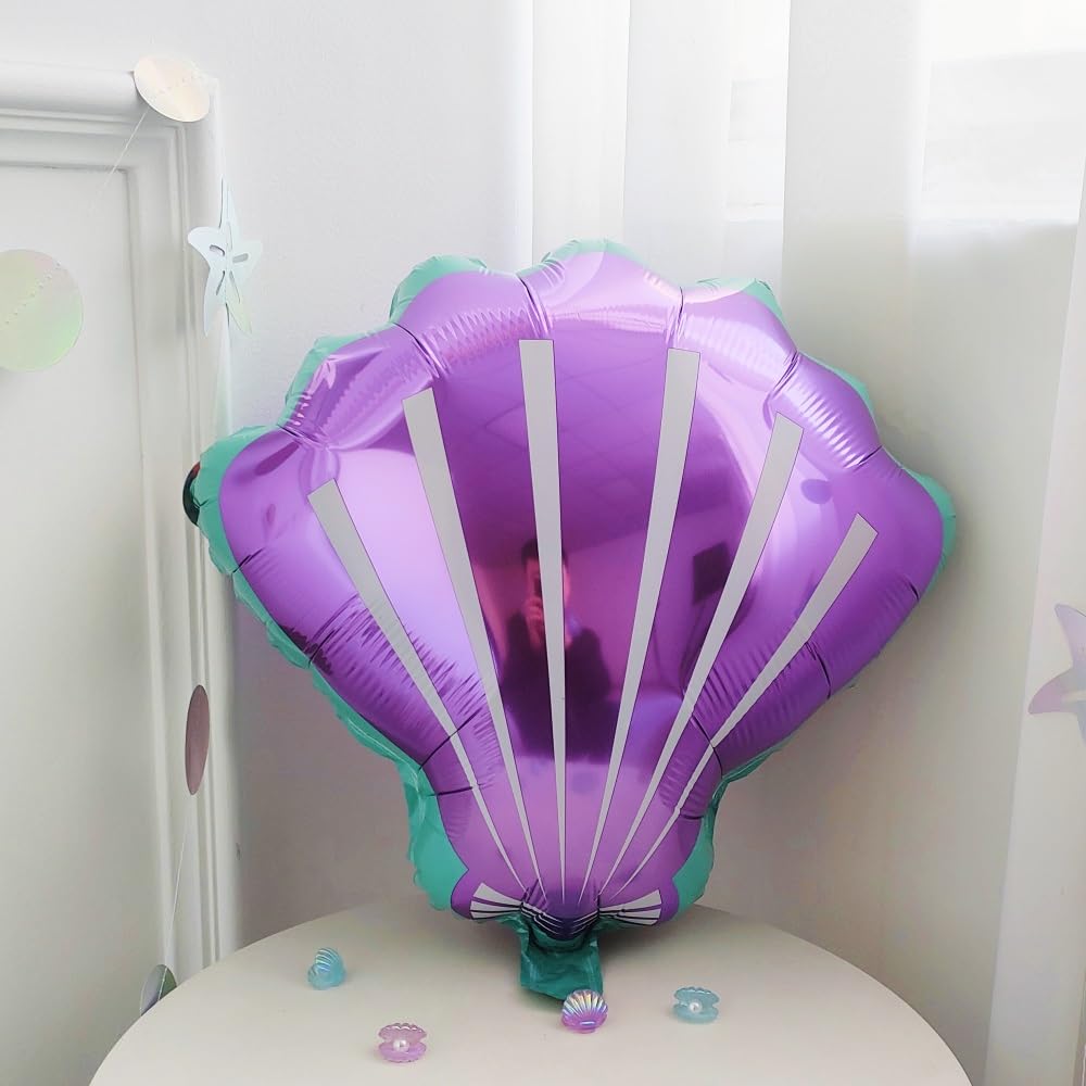 DNBOD Mermaid Party Balloon Arch Kit, 154Pcs Green Purple Little Mermaid Party Decorations Balloon Garland, Under the Sea Summer Birthday Party Supplies for Girls