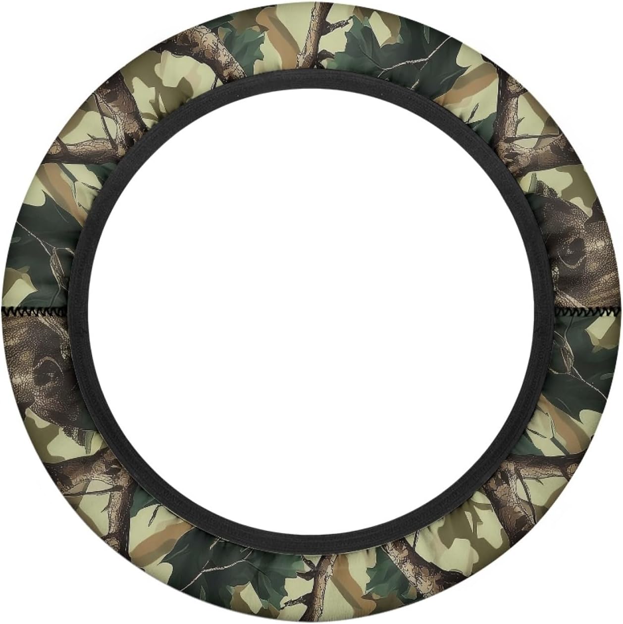 Camo Hunting Golf Cart Steering Wheel Cover Green Oak Golf Cart Steering Wheel Covers for Club Car Steering Wheel Cover