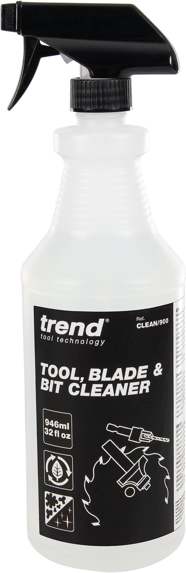 Trend Tool, Blade & Bit Cleaner, 32 fl oz, Resin, Pitch & Rust Remover, Safe Non-Toxic Formula for Workshop Tools, CLEAN/900