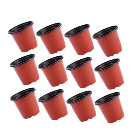 jojofuny 120pcs Plastic Nursery Seedling Pots Dual-Color Planting Cups for Strawberry Cuttings Garden Supply Breathable Plant Starter Containers for Indoor Outdoor Use
