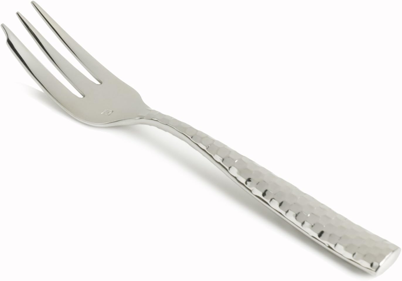 Fortessa Lucca Faceted 18/10 Stainless Steel Flatware Appetizer/Cake Fork, Set of 12