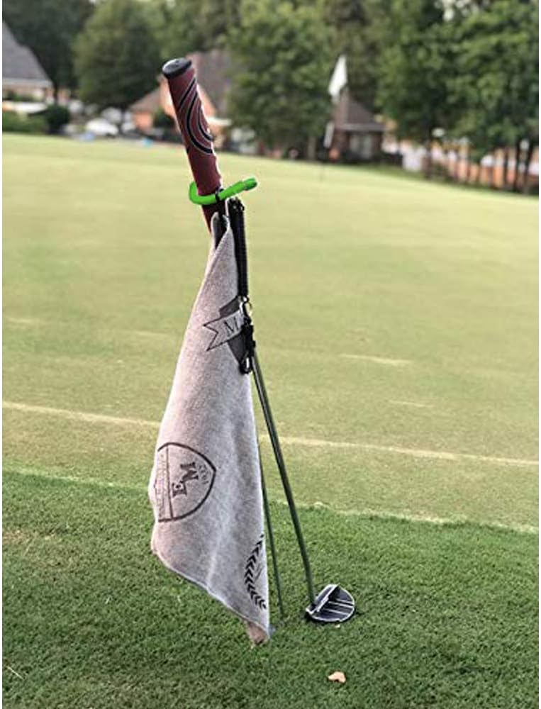 V-Shaped Golf Club Stand Keeps Your Clubs Clean, Dry & Visible, V-Stick Club Stand Made of Highly Durable Stainless Steel - Easy to Carry Golf Club Holder