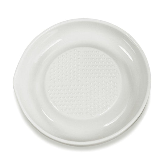Kyocera 6.5" Ceramic Ginger & Garlic Grater, Medium – Fine Zester for Cheese, Citrus, Chocolate & More – Non-Slip, Rust-Proof, Dishwasher Safe