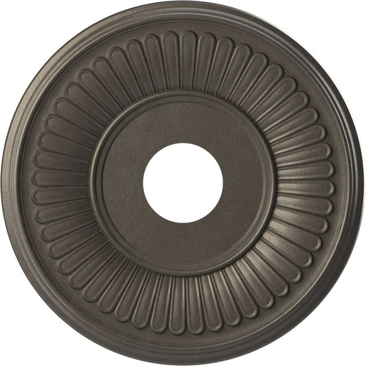 Ekena Millwork Cmp16Bedst Berkshire Thermoformed Pvc Ceiling Medallion (Fits Canopies Up To 7), 16Od X 3 1/2Id X 1P, Universal A