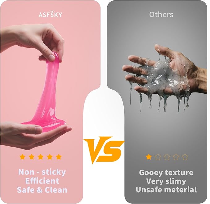 ASFSKY Car Cleaning Gel (Fruit Aroma) Cleaning Putty Universal Dust Cleaning Car Interior Cleaner Keyboard Dust Remover Car Slime Gifts for Men Women Girl Christmas Stocking Stuffers（4 Pack）