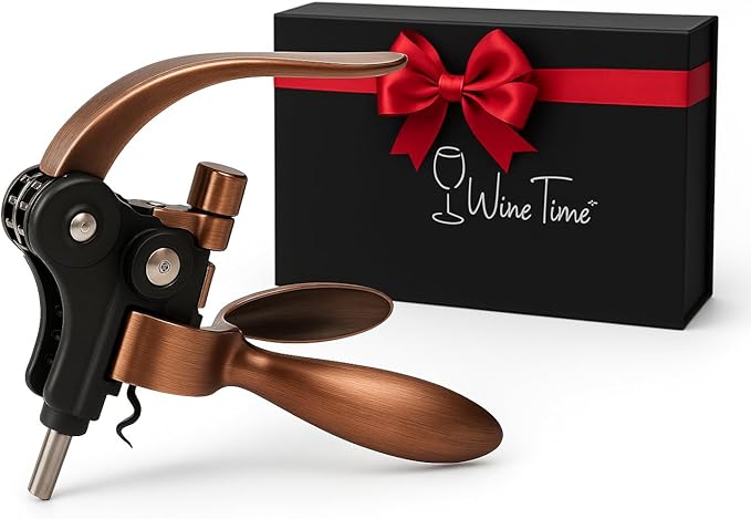 Cork Screw Wine bottle opener - 7 accessories in a premium box - Sturdy Rabbit Wine Opener Manual - Foil Cutter - Extra Spiral - Bottle Stopper - Drip Ring - Aerator Pourer – Opener Lever