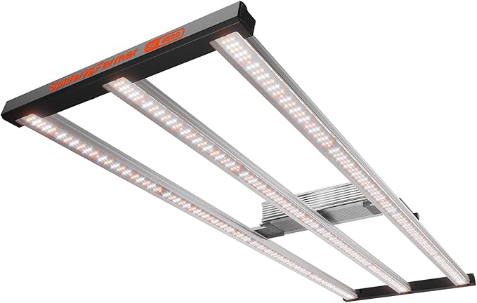 Spider Farmer SE4500 320W LED Grow Lights, Smart App Control, 2X4ft Coverage Full Spectrum Dimmable Bar Style Growing Lamp for Indoor Plants