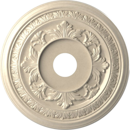 Ekena Millwork Cmp19Baepe Baltimore Thermoformed Pvc Ceiling Medallion (Fits Canopies Up To 7 3/4), 19Od X 3 1/2Id X 1P, Univers