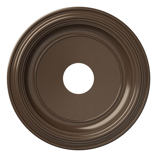Ekena Millwork 16Od X 3 1/2Id X 1 3/8P Traditional Thermoformed Pvc Ceiling Medallion (Fits Canopies Up To 9 1/2), Metallic Copp