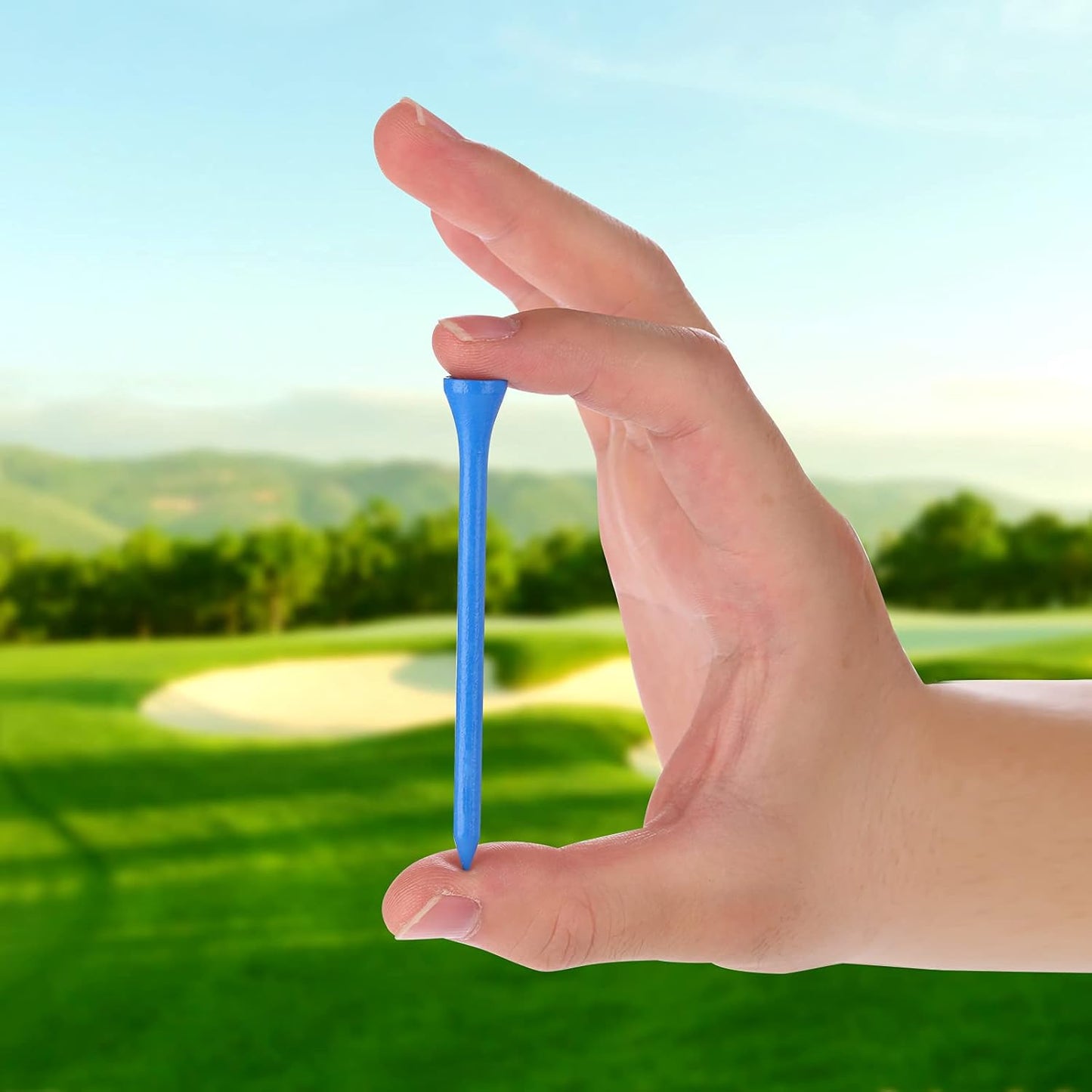 Golf Tees Durable Bamboo Tees 100Pcs 100Pcs 3-1/4" Friendly Biodegradable Material Reduce Friction Side Spin More Stable