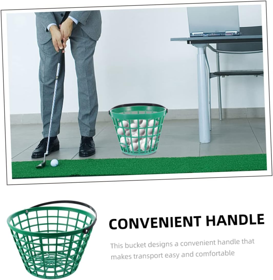 KESYOO Golf Ball Basket with Handle Large Capacity Plastic Collecting Bucket for Outdoor Practice for Golf Training and Storage
