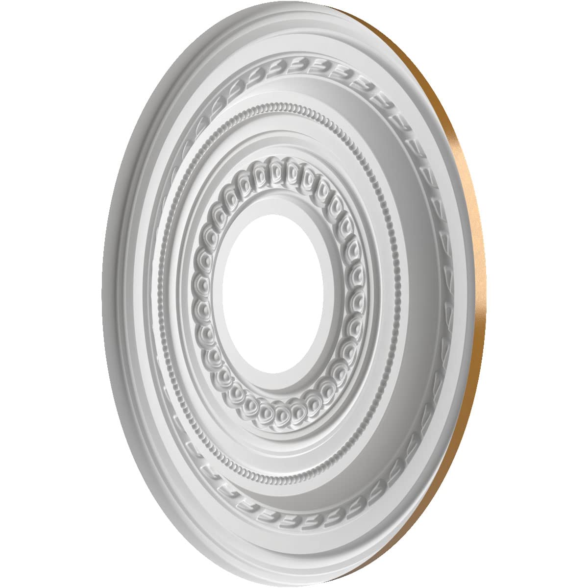 Ekena Millwork Cmp13Codvg Cole Thermoformed Pvc Ceiling Medallion (Fits Canopies Up To 4 1/4), 13Od X 3 1/2Id X 3/4P, Universal